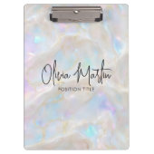 Shimmer Opal Iridescent Background クリップボード (正面)