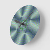 Shimmerine – フラクタルアート ラウンド壁時計 (傾斜)