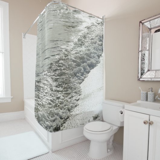 Shimmering Caribbean Ocean Glam 1 シャワーカーテン (インサイチュ)