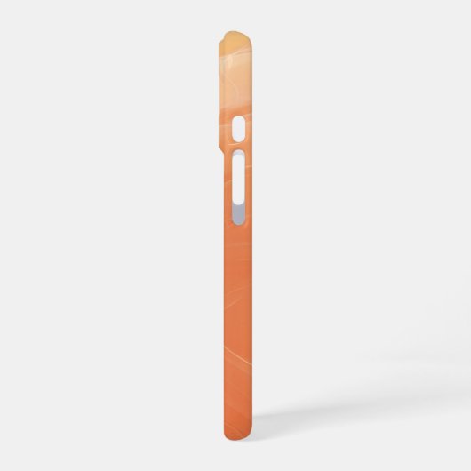 Shimmering Coral Flow Abstract Phone Case iPhone 16ケース (左側面)