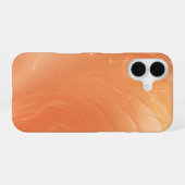 Shimmering Coral Flow Abstract Phone Case iPhone 16ケース (裏面横)