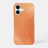 Shimmering Coral Flow Abstract Phone Case iPhone 16ケース (裏面)