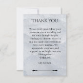 Shimmering Filigree Thank You Card ノートカード (正面)