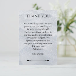 Shimmering Filigree Thank You Card ノートカード