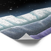 Shimmering galaxy as seen from a planet. ポスター (角)