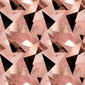 Shimmering Gift Bag Trendy Rose Gold and Black ミディアムペーパーバッグ