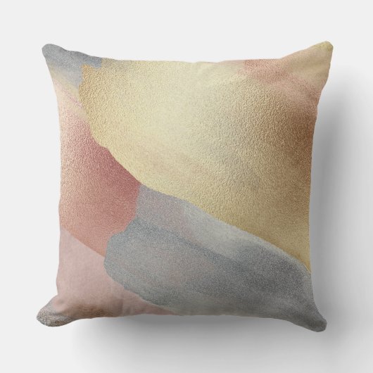 Shimmering look brushstrokes クッション (正面)