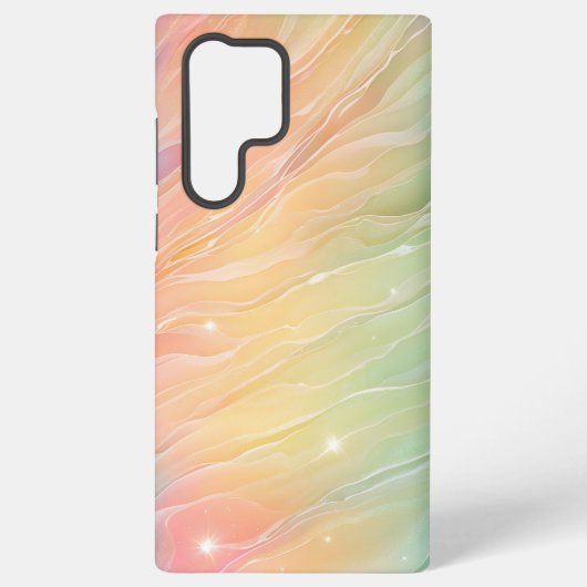 Shimmering Rainbow Aurora Gradient Phone Case Samsung Galaxyケース (裏面)