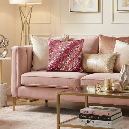 Shimmering Rose Glitter Gradient クッション