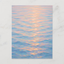 Shimmering Sea - Pastel Painting Style Art ポストカード