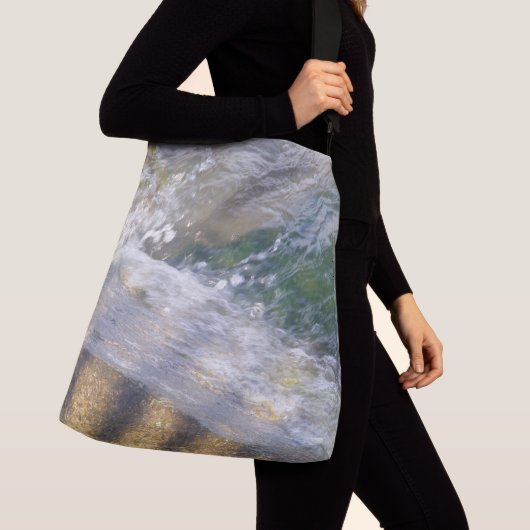 Shimmering Water on Rocks Tote クロスボディバッグ (クローズアップ)