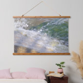 Shimmering Water on Rocks Wood Wall Tapestry 吊り下げ型タペストリー (寝室)