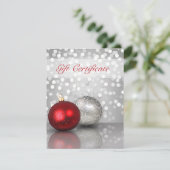 Shimmeryクリスマスオーナメント – ギフト券 (スタンド正面)