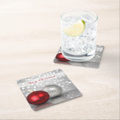 Shimmeryクリスマスオーナメント-ペーパーコースター スクエアペーパーコースター (インサイチュ)