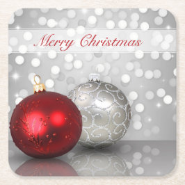 Shimmeryクリスマスオーナメント-ペーパーコースター スクエアペーパーコースター