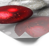 Shimmeryクリスマスオーナメント – ポスター (角)