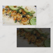 Shimpのタコスはブリトーのアボカドを石灰で消毒します 名刺 (正面/裏面)