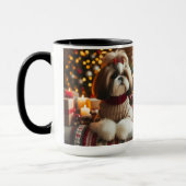 Shin Tzu Pair Christmas Day Coffee Mug Cup マグカップ (左)
