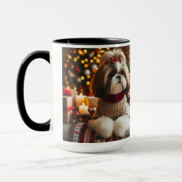 Shin Tzu Pair Christmas Day Coffee Mug Cup マグカップ