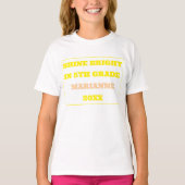 Shine Bright バックトゥスクール Tシャツ (正面)
