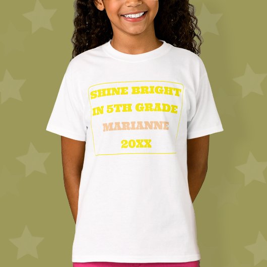 Shine Bright バックトゥスクール Tシャツ