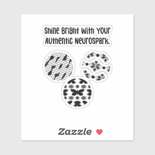 Shine Bright Authentic Neurospark Neurodiversity シール (シート)