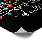 Shine Bright Like A Call Light Nurse Christmas Lig ポスター (角)