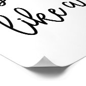 Shine Bright Like a Diamond Typography Quote ポスター (角)