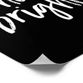 Shine Bright Quote Diamond Motivational Saying  ポスター (角)