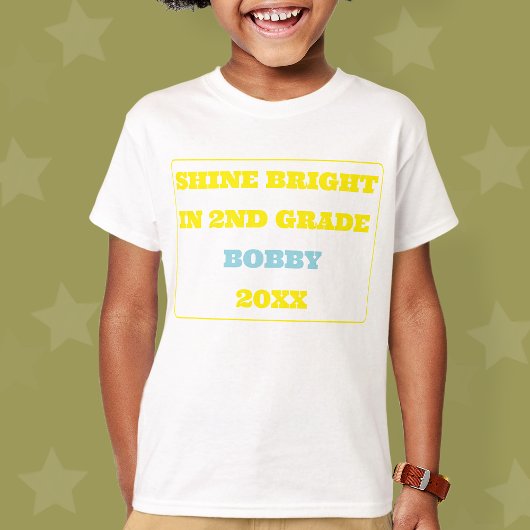 Shine Bright Second Grade Back To School T-Shirt Tシャツ