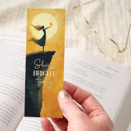 Shine Bright Today Motivational Bookmark