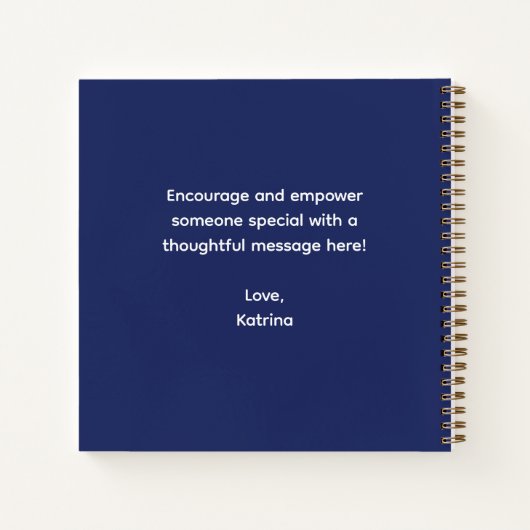 Shine Even In The Dark Spiral Notebook ノートブック (裏面)