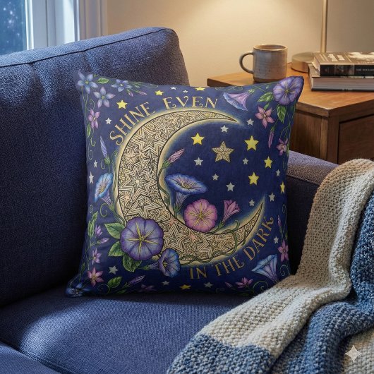 Shine Even In The Dark Throw Pillow クッション