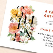 SHINE Floral Corporate Event Information QR Code エンクロージャーカード