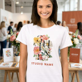 SHINE Floral Creative Studio Name Corporate Tシャツ