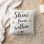 Shine From Within – Celestial Self-Love Quote クッション (ブランケット)