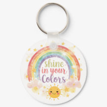 Shine in Your Colors Rainbow Quote Pride Art 