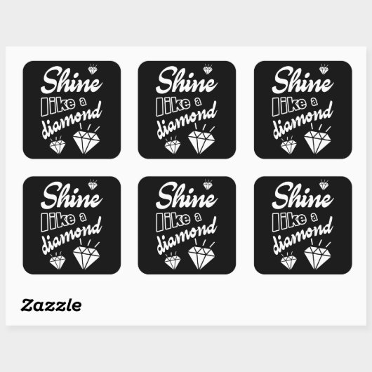 Shine Like a Diamond スクエアシール (シート)