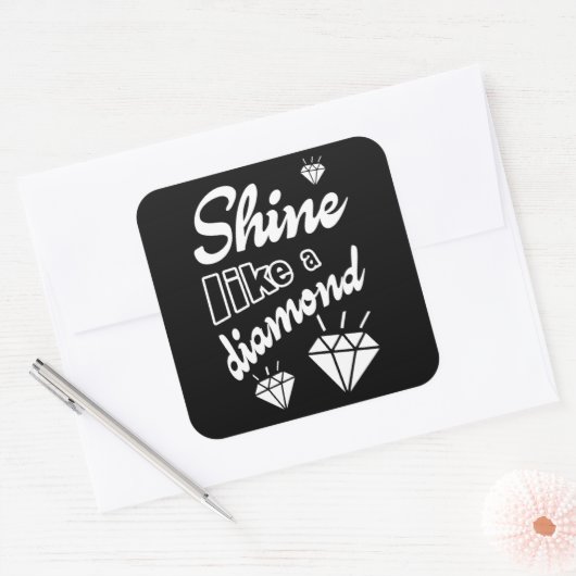 Shine Like a Diamond スクエアシール (封筒)