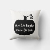 Shine like pumpkin even in the dark Halloween クッション (裏面)