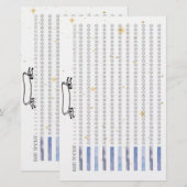 Shine Like Stars Monthly Habit Tracker 便箋 (正面/裏面)