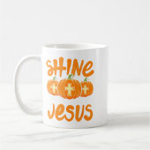 Shine Like The Light Of Jesus Christian Jack O Lan コーヒーマグカップ (左)
