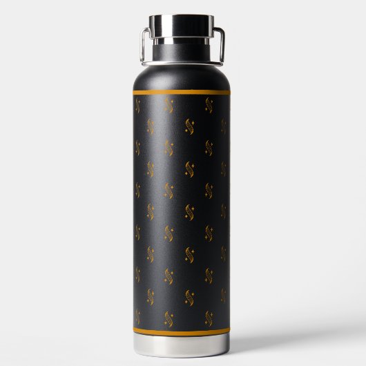 Shine logo pattern Water Bottle ウォーターボトル (背面)