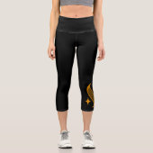 Shine Movement Pilates Logo High Waisted Capris カプリレギンス (正面)