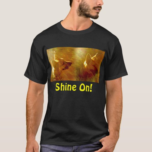 Shine On Me German Shepherd Black & Tan Two Views Tシャツ (正面)