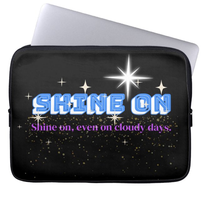 SHINE ON - Night Glow Star Edition 13インチ ラップトップスリーブ (正面)