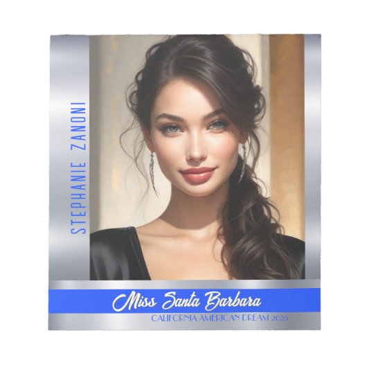 Shine Pageant王室のタイトルホルダーメモ帳 ノートパッド (正面)