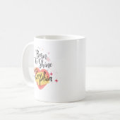 Shine Sophia生まれ – 名パーソナライズされた前Mug Gift コーヒーマグカップ (正面左)
