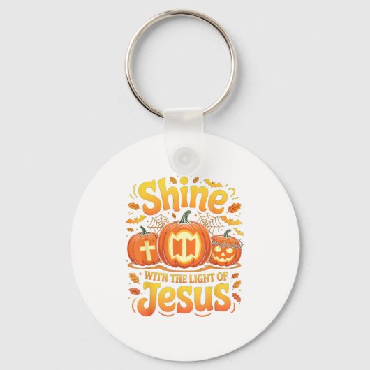 Shine With The Light Of Jesus Christian Halloween キーホルダー (正面)