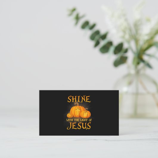 Shine With The Light Of Jesus Christian Halloween  名刺 (スタンド正面)